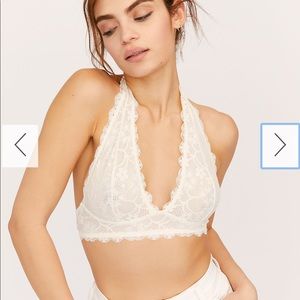 Free People Galloon Lace Halter Bra